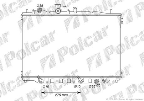 Радіатор охолодження Polcar 451508-4