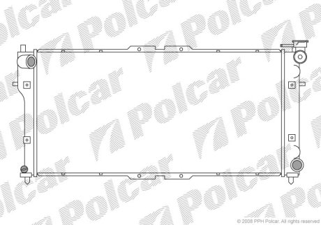 Радіатор охолодження Polcar 451608-1