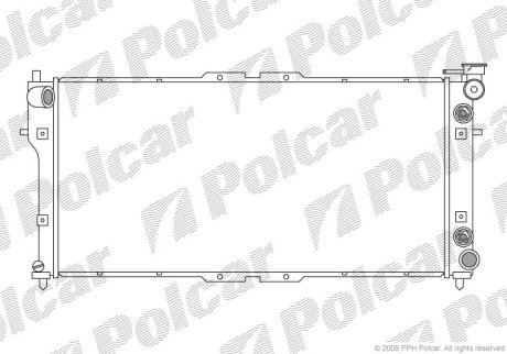 Радіатор охолодження Polcar 451608-2