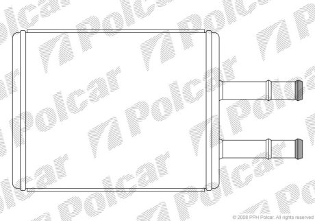 Радіатор обігріву Polcar 4516N8-1 (фото 1)