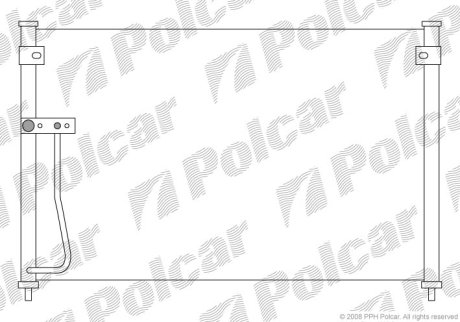 Радіатор кондиціонера Polcar 4517K8C2
