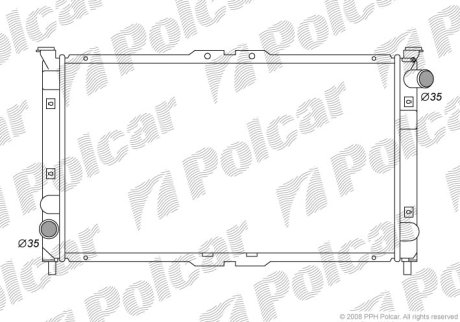 Радіатор охолодження Polcar 457708-1