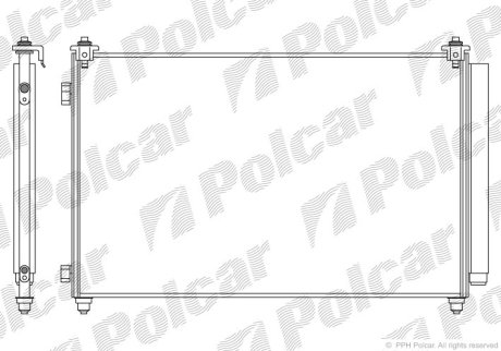 Радіатор кондиціонера Polcar 4579K83K