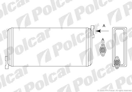 Радіатор обігріву Polcar 5001N8-1