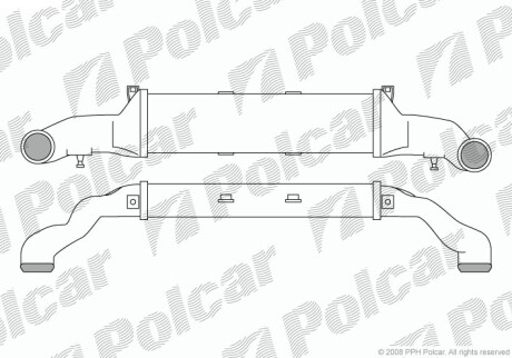 Радіатори повітря (Інтеркулери) Polcar 5002J8-1 (фото 1)