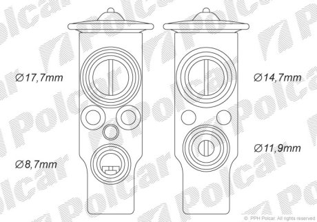 Стопорний клапан Polcar 5002KZ2