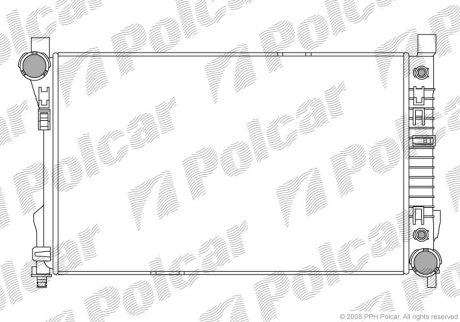 Радіатор охолодження Polcar 500308-5