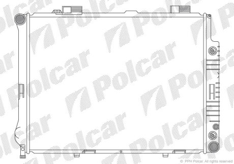 Радіатор двигуна SRL Polcar 501508-1