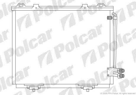 Радіатор кондиціонера Polcar 5015K8C1