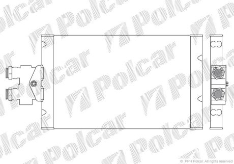 Радіатор масла Polcar 5017L81X (фото 1)