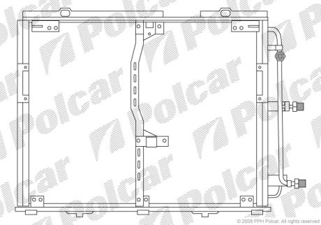 Радіатор кондиціонера Polcar 5024K8C2