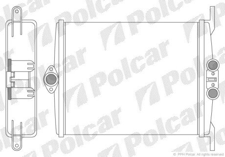 Радіатор пічки SRL Polcar 5024N81