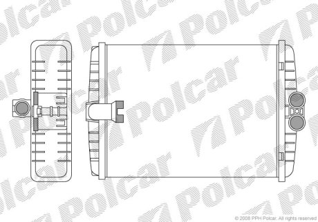 Радіатор обігріву Polcar 5025N81X