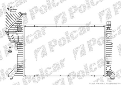 Радіатор двигуна SRL Polcar 5062083