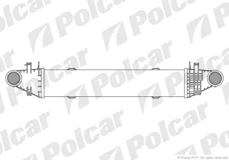 Радіатори повітря (Інтеркулери) Polcar 5070J8-3 (фото 1)