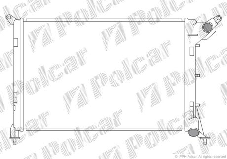 Радіатор охолодження Polcar 510108-5