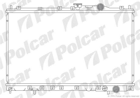 Радіатор охолодження Polcar 521708-3