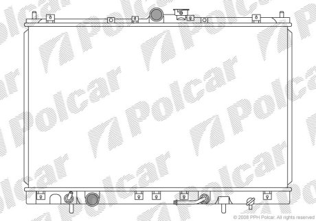 Радіатор охолодження Polcar 525208-1