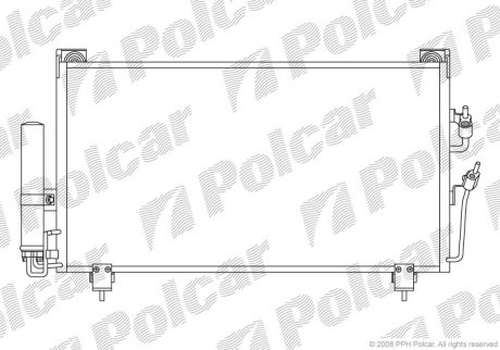 Радіатор кондиціонера Polcar 5265K8C1