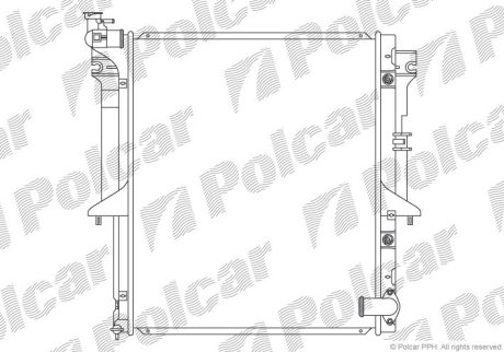 Радіатор охолодження Polcar 527908-4