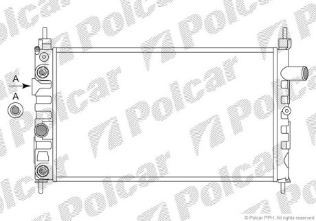 Радіатор охолодження Polcar 550508A7 (фото 1)