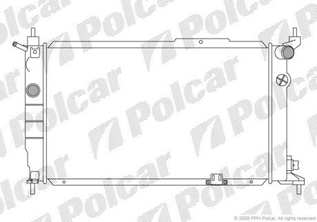 Радіатор двигуна SRL Polcar 5507085