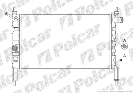 Радіатор охолодження Polcar 550708A1