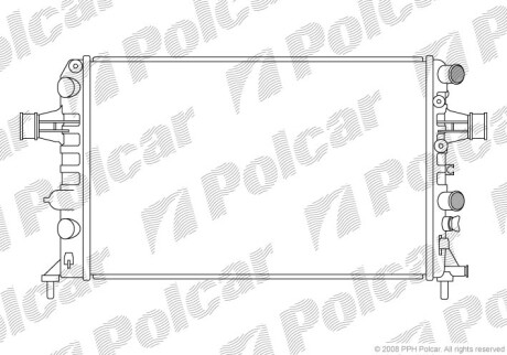 Радіатор двигуна SRL Polcar 5508080