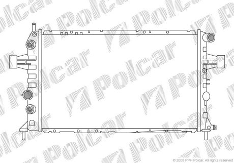 Радіатор охолодження Polcar 550808-3