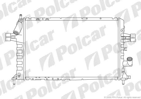 Радіатор охолодження Polcar 550808-5