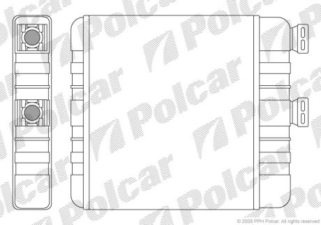 Радіатор обігріву Polcar 5508N8-1