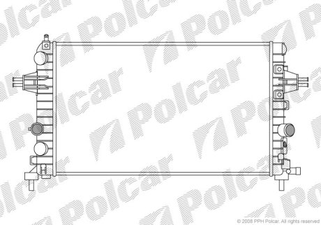 Радіатор охолодження Polcar 550908-2