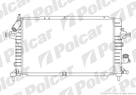 Радіатор охолодження Polcar 550908-6