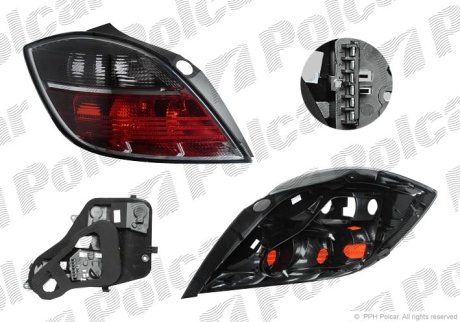 Lampa tylna Polcar 551087T