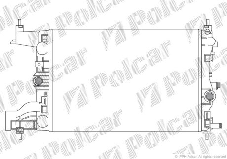 Радіатор охолодження Polcar 551108-1