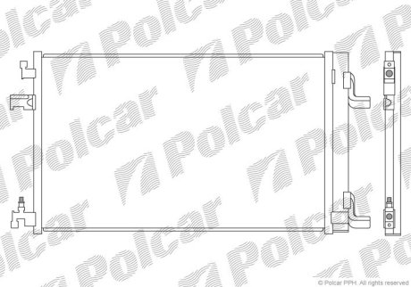 Радіатор кондиціонера Polcar 5511K82K