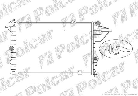 Радіатор Polcar 551408A3