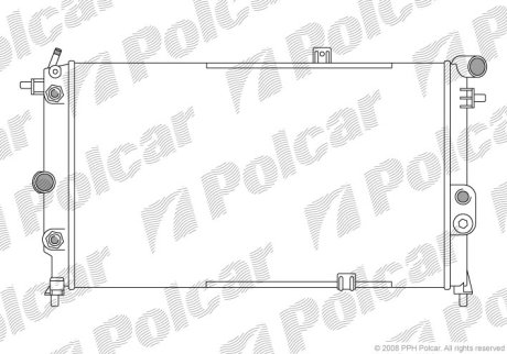 Радіатор охолодження Polcar 551408A7