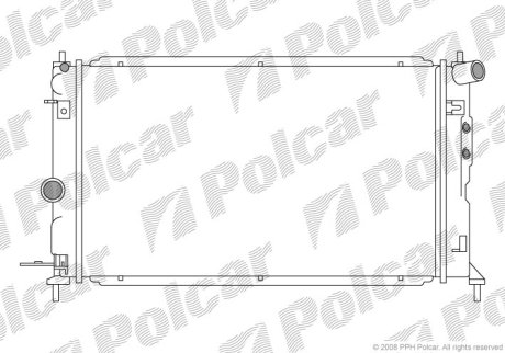 Радіатор охолодження Polcar 551608-4