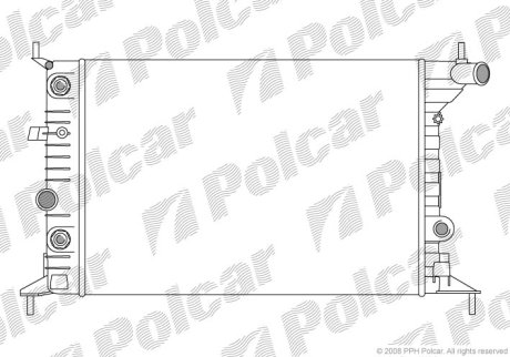 Радіатор охолодження Polcar 551608A2