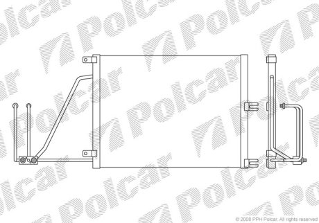 Радіатор кондиціонера Polcar 5516K8C2