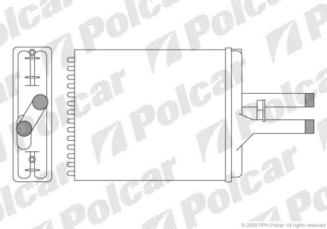 Радіатор обігріву Polcar 5516N8-1 (фото 1)