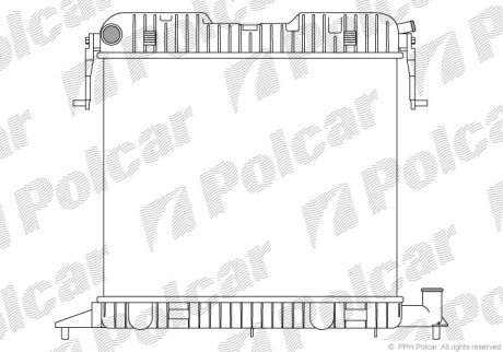 Радіатор двигуна Polcar 5525083