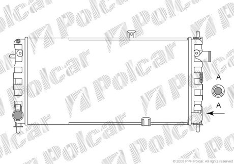 Радіатор охолодження Polcar 5551082