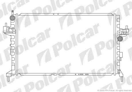 Радіатор охолодження Polcar 555608-4 (фото 1)