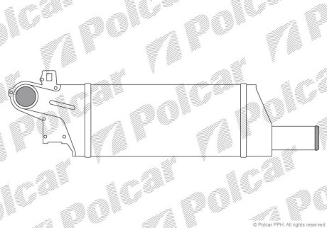 Радіатор повітря (Інтеркулер) Polcar 5556J8-1