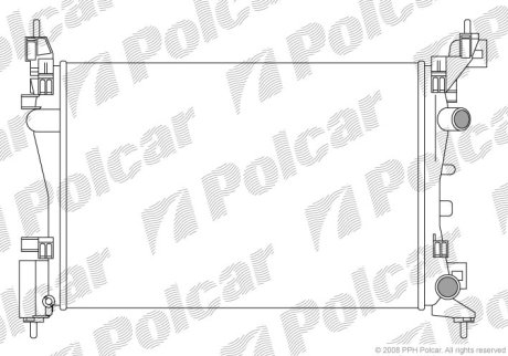 Радіатор охолодження Polcar 555808A2