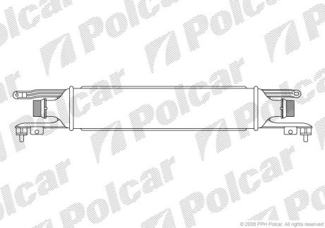 Радіатор повітря (Інтеркулер) Polcar 5558J8-2