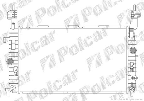 Радіатор охолодження Polcar 555908-4