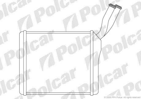 Радіатор пічки SRL Polcar 5580N8A1